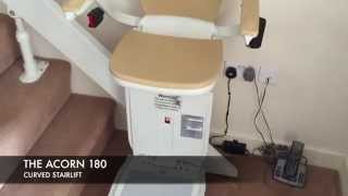 Helping Hand Stairlifts Manchester  Acorn 180 Curved Stairlift from £199500 fitted [upl. by Crawford]