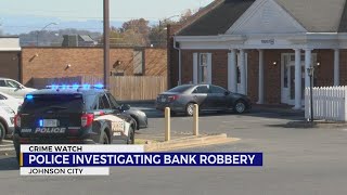 Johnson City police respond to bank robbery Monday [upl. by Anis]