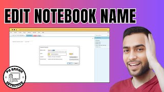 How to Change a OneNote Notebooks Display Name  Rename Your Notebook Easily [upl. by Drue463]