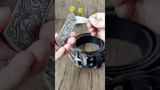 Belt knife texas beltknife westernbelts westernfashion westernwear SmallGiftIdeas [upl. by Kitti]