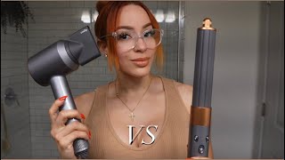 Dyson Hair dryer VS Dyson Airwrap Multistyler [upl. by Rimas57]