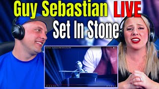 First Time Reaction To Set In Stone  Guy Sebastian Ridin With You Tour 2019 WOLF HUNTERZ REACT [upl. by Nidnarb]