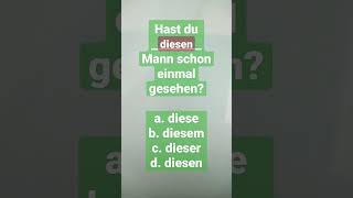 dieser shorts mann deutsch deutschegrammatik Hast du diesen Mann schon einmal gesehen ja nein [upl. by Dronski]