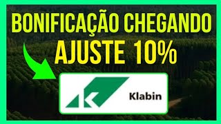 KLBN4  KLABIN CORREÇÃO 10 DATA EX BONIFICAÇÃO DIVIDENDOS Maio dividendos klabin klbn11 [upl. by Nnaeerb]