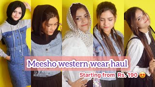 Meesho haul  meesho western wear haul starting from Rs190 [upl. by Nevar]