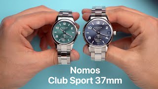 Nomos Club Sport 37mm vs the 42mm [upl. by Naitsabas184]