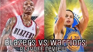 Warriors vs Blazers PLAYOFF PREDICTIONPREVIEW [upl. by Bethany]