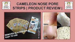 Nose Pore Strips  Remove Blackheads amp Unclog Pores  Cameleon Honey Nose Strips  Product Review [upl. by Hoffer]