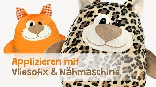 Nähen lernen Applizieren mit Nähmaschine amp Vliesofix®  kullaloo  Nähen für Kinder [upl. by Asfah31]