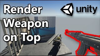 Render Weapons always on top  Unity FPS Weapon Render Layer  SRP [upl. by Miculek215]