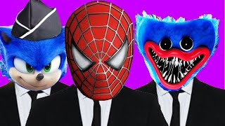 Spider Man amp Sonic amp Poppy PlaytimeEXE  Coffin Dance [upl. by Akzseinga]