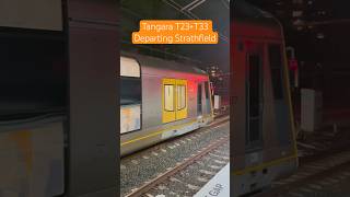 Tangara T23T33 Departing Strathfield Platform 4 shorts [upl. by Nyer]