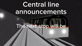 Delta Line Project Central line announcements made by me [upl. by Calley700]