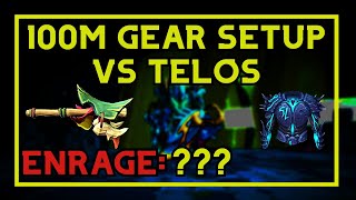 What Telos Enrage Can I Do With A 100M Gear Setup [upl. by Suiluj210]