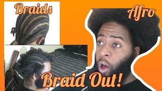 Braid Out  Braids To Afro  Natural Hair [upl. by Caia]