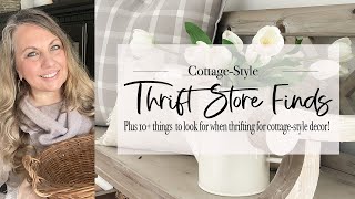 CottageStyle Thrift Store Finds  Thrift Haul  CottageStyle Decor Ideas  2024 [upl. by Eicarg]