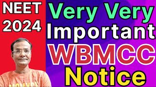 Very Very IMPORTANT WBMCC notice [upl. by Aihsital]