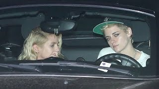 EXCLUSIVE  Kristen Stewart And Stella Maxwell Enjoy A Romantic Dinner In Malibu [upl. by Decamp]