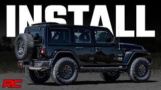 Installing 25inch Lift Kit on 2022 Jeep JLU [upl. by Gombosi275]