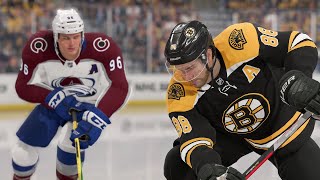 Boston Bruins vs Colorado Avalanche  NHL Today 2212022 Full Game Highlights  NHL 22 Sim [upl. by Ramgad176]