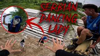 SERBIAN DANCING LADY REAL LIFE ESCAPE 220  Horror Parkour Pov Short  Bubbles 3Run [upl. by Cyprio]