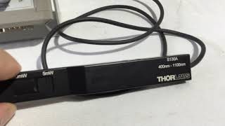 Thorlabs PM 30 Optical Meter A 63445 [upl. by Artep443]