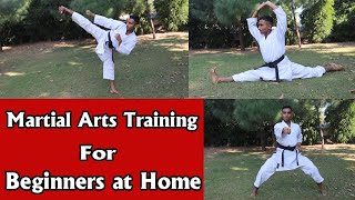 Martial Arts training for beginners at Home in hindi  How to Learn Martial Arts at home UMAI2020 [upl. by Jasisa]