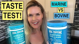 Marine VS Bovine Vital Proteins Collagen Peptides Powder TASTE TEST [upl. by Atauqal]