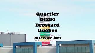 Fly by Drone  Quartier DIX30 et REM Brossard 20 fevrier 2024 Vu du haut des airs par mon drone [upl. by Netsrejk]