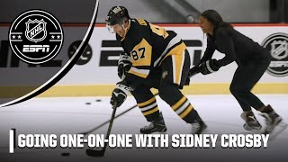 Sidney Crosby shows off the art of puck protection  Breaking The Ice  NHL on ESPN [upl. by Nodearb]