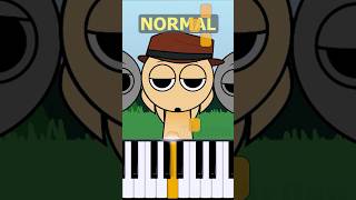 Tunner Theme Incredibox Sprunki Retake  Normal Vs Horror on piano [upl. by Marthena287]