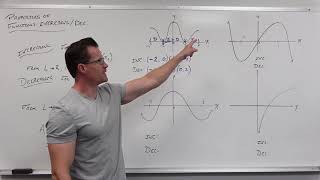 Properties of Functions  Increasing vs Decreasing Precalculus  College Algebra 9 [upl. by Aciretnahs]