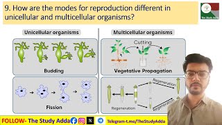 9 How are the modes for reproduction different in unicellular and multicellular organisms [upl. by Annitsirhc]