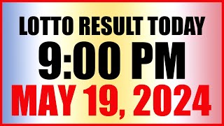 Lotto Result Today 9pm Draw May 19 2024 Swertres Ez2 Pcso [upl. by Tuesday]