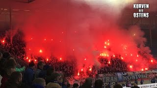 1 FC Magdeburg 11 FC Hansa Rostock 05112016  Pyro amp Support [upl. by Bock798]