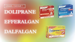 Doliprane Efferalgan Daflagan et Paracétamol  lequel de ces médicaments antidouleurs choisir [upl. by Adnik171]