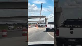 Colocando puente en futura Autopista 41 San andres de Giles San  Antonio de Areco [upl. by Haiacim843]