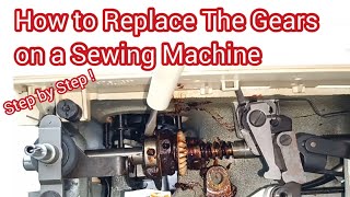 How to Replace The Gears on a Sewing Machine [upl. by Iridis]