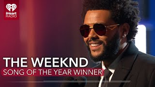 The Weeknd Acceptance Speech  Song Of The Year  2021 iHeartRadio Music Awards [upl. by Auohc]