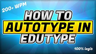 How to AutoType in EduTyping and Typingcom Updated 2021 [upl. by Sanfourd738]