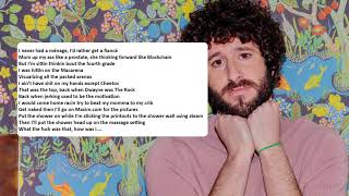 Lil Dicky  Ménage Bald Song  Dave S2 E9 Lyrics  NEW 2021 [upl. by Ientruoc]