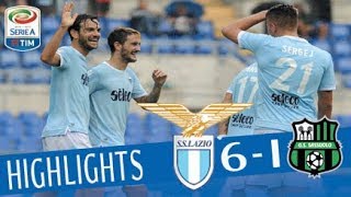 Lazio  Sassuolo  61  Highlights  Giornata 7 Serie A TIM 201718 [upl. by Jules]