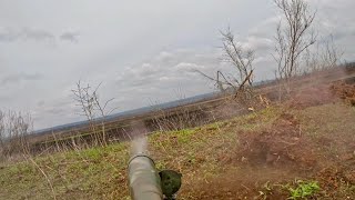 Combat GoPro  International Marksman Defending Bakhmut [upl. by Ahsienyt]