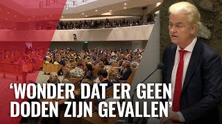 Wilders over geweldsincidenten in Amsterdam [upl. by Greenebaum]