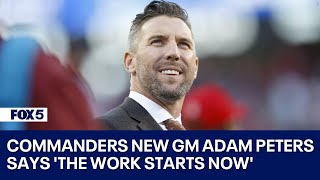 Washington Commanders introduce new GM Adam Peters [upl. by Ck]