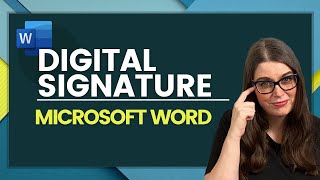 How to Create a Digital Signature in Word [upl. by Jimmie129]