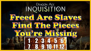 Dragon Age Inquisition  Freed Are Slaves Mosaic  Easily Find Your Missing Pieces [upl. by Akimal618]