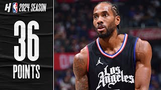 Kawhi Leonard 36 PTS on 1216 FG in 3 QTRS FULL Highlights vs Knicks 🔥 [upl. by Mishaan]