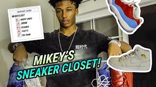 Mikey Williams Has An UNREAL Sneaker Closet How Does A 14 Year Old Have THESE KICKS [upl. by Mcnally652]