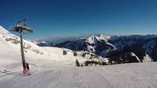 Rauris  Hochalmbahnen Piste 3a GipfelbahnSteinkar  Piste 3 GipfelbahnHochkar [upl. by Saxe]